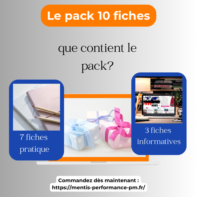 pack 10 fiches